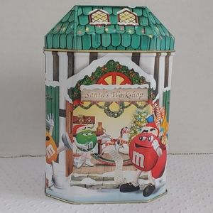 Vintage 1999 M&M's Christmas Village Series Tin